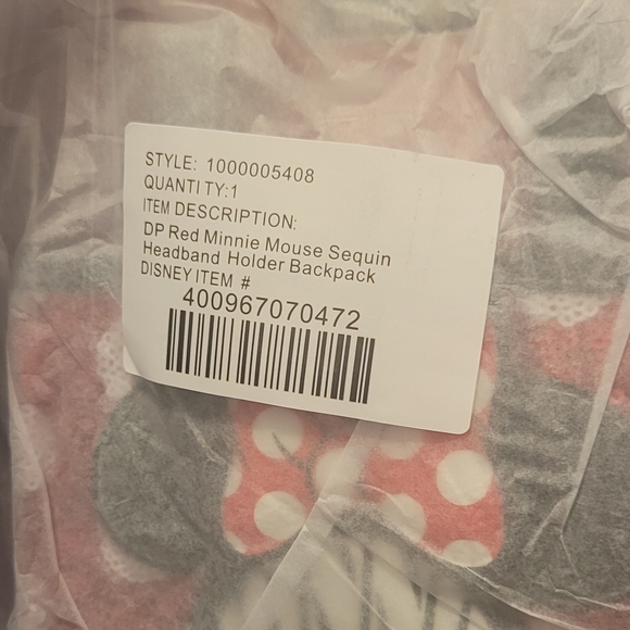 Loungefly disney Minnie Mouse sequins Polka Dot mini backpack - Picture 5 of 5